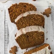 Homemade Gingerbread Cake with Icing