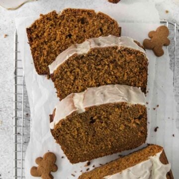 Homemade Gingerbread Cake with Icing