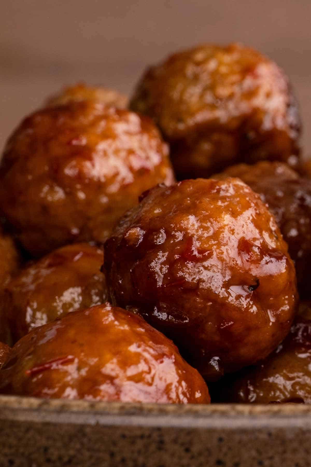 Grape Jelly Glazed Meatballs