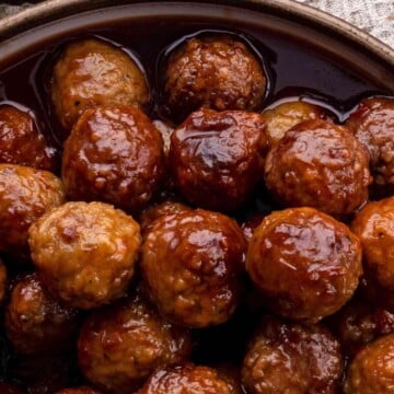 3 Ingredient Grape Jelly Meatballs