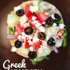 Greek Veggie Pita Sandwich