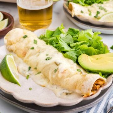 Green Chili Chicken Enchiladas