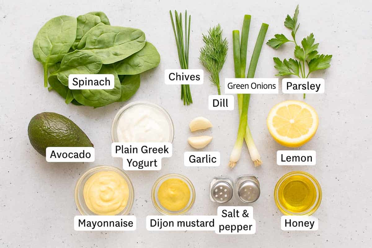 Green Goddess Dressing Ingredients