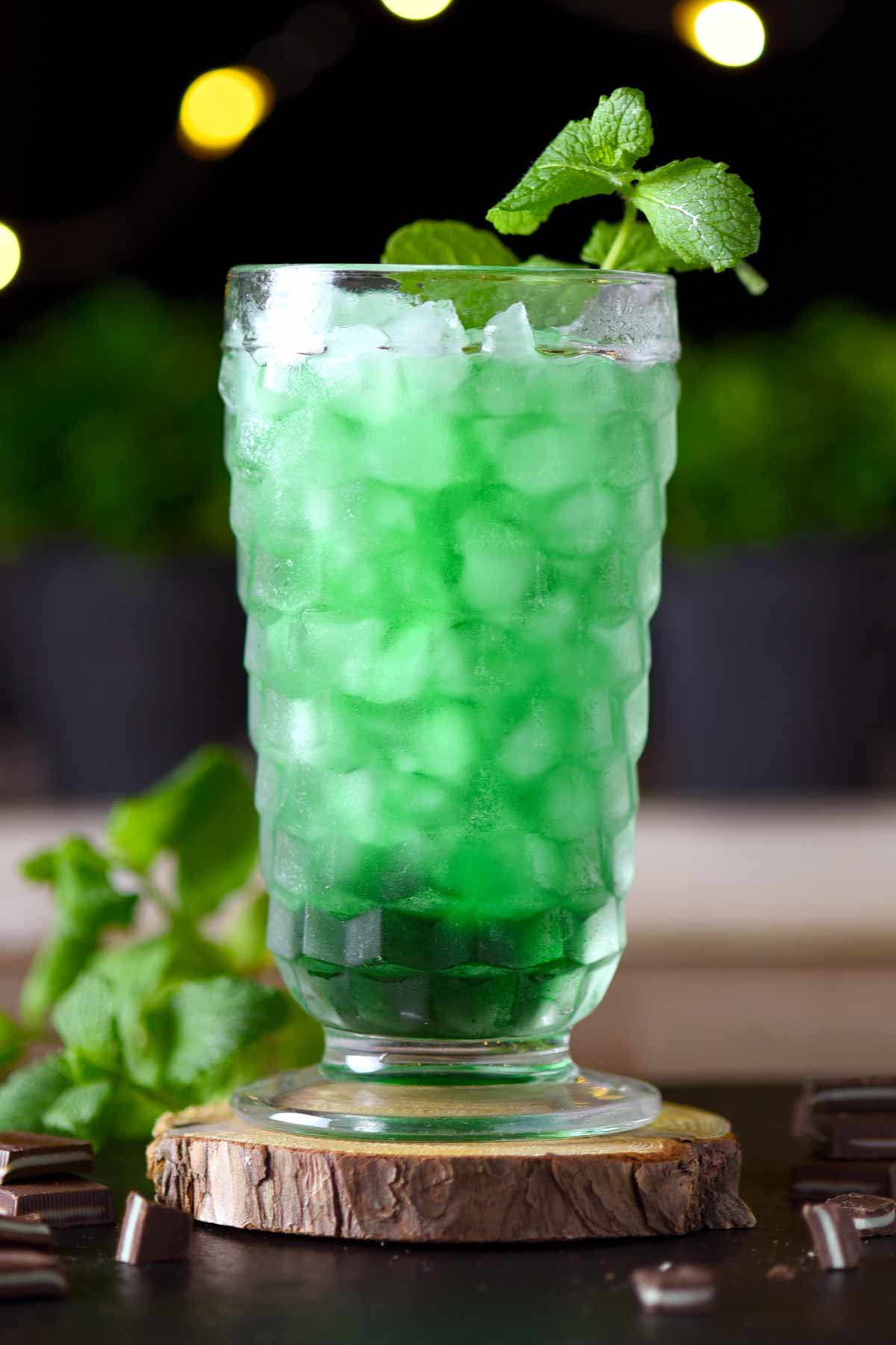 Green Creme de Menthe Cocktail