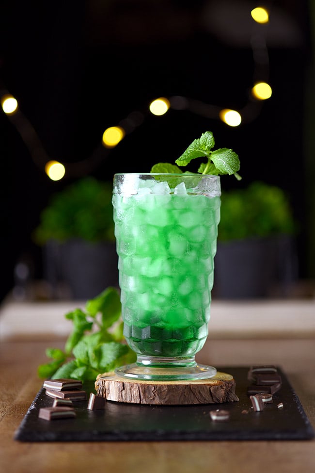 Grandpa's Green Stinger Drink