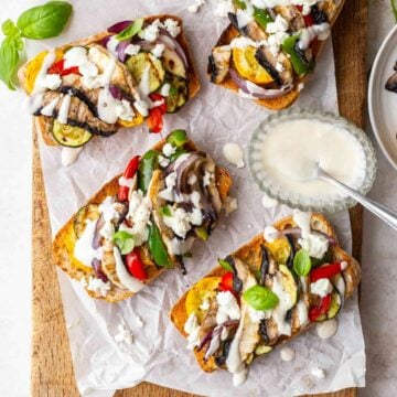 Grilled Veggie Sandwich with Feta