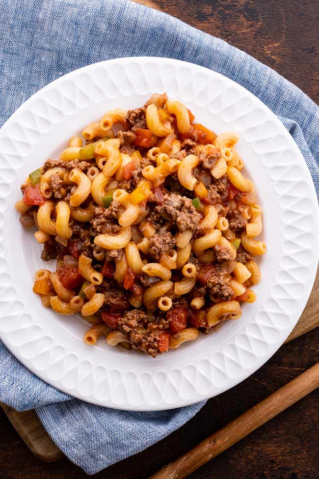 Old Fashioned Ground Beef American Goulash