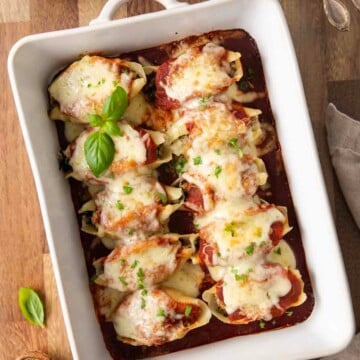 Healthy Spinach Stuffed Shells