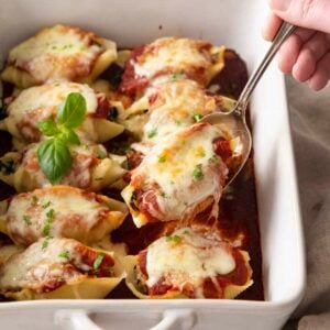 Ground Turkey with Spinach Stuffed Shells