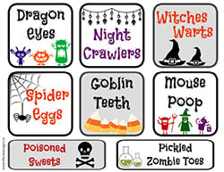 Free Halloween Printable - Cupcake Bar