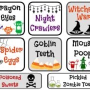 Halloween Cupcake Bar Printable