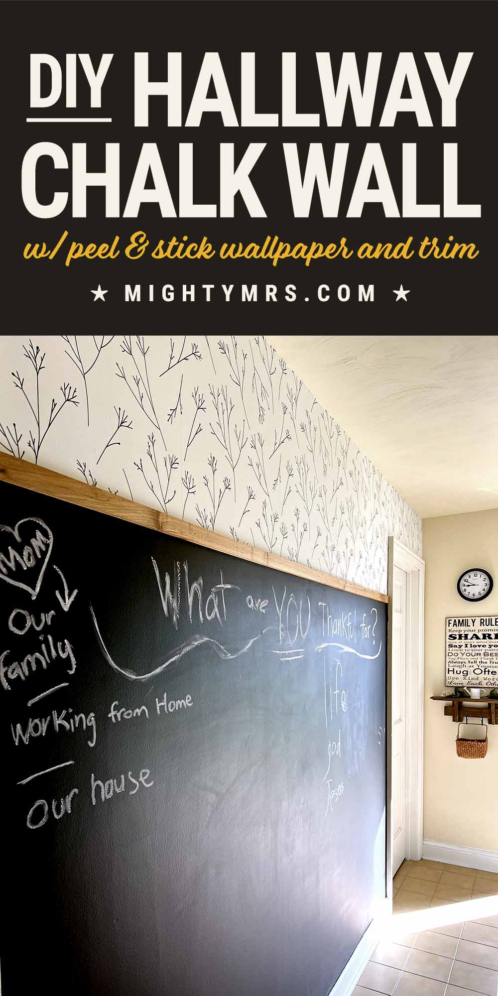 A DIY Chalkboard Wall