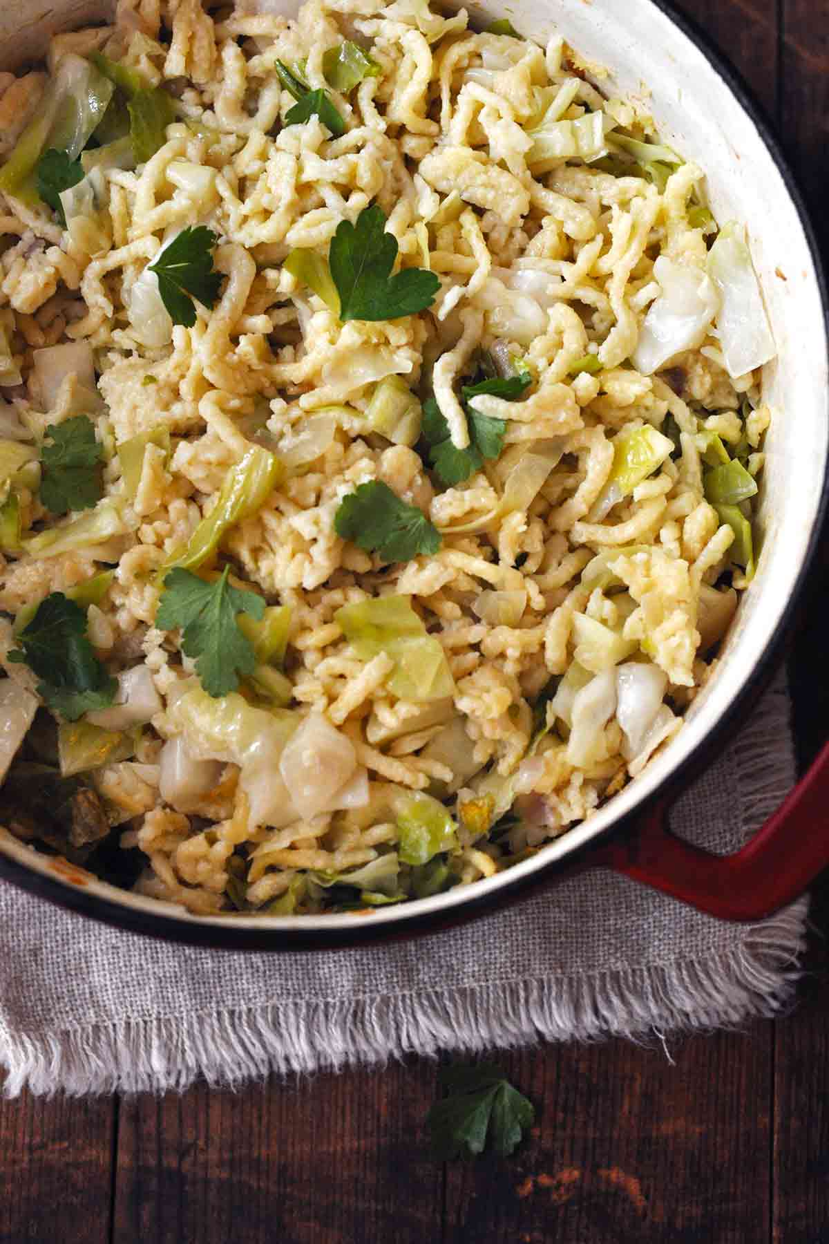 Haluski with Homemade Noodles