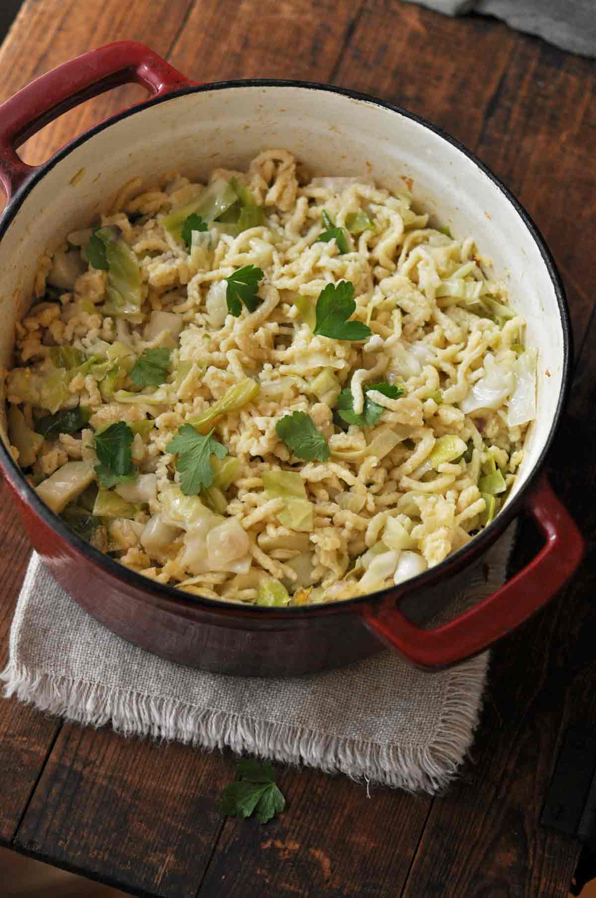 Haluski with Homemade Noodles