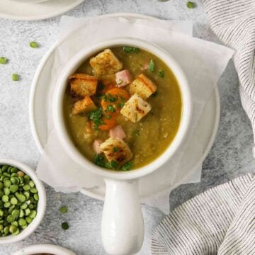 Ham Bone Split Pea Soup - Stovetop or Crockpot