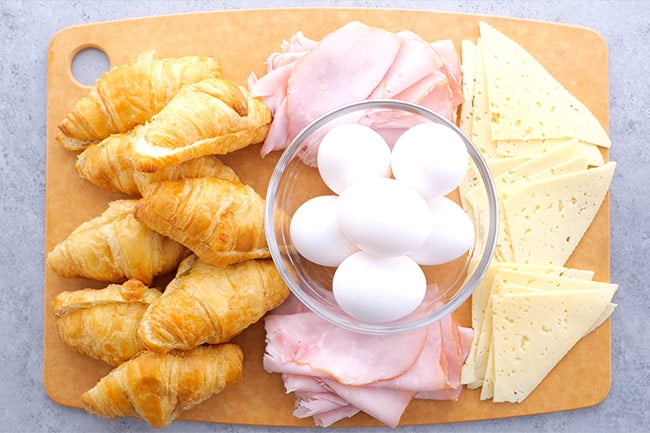 Ham and Cheese Croissant Sandwich Ingredients