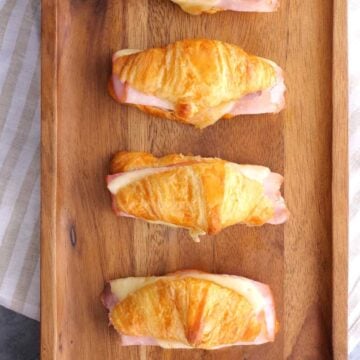 Baked Ham and Cheese Croissants