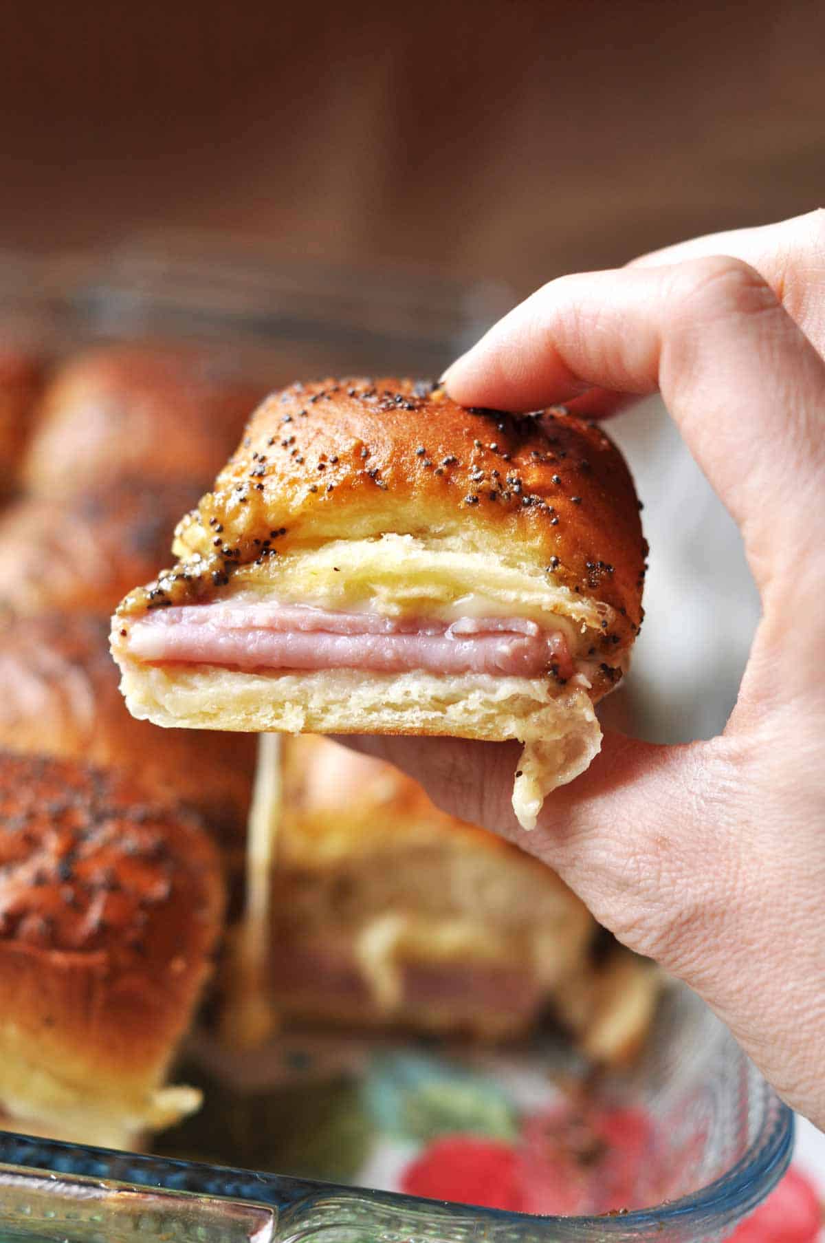 Ham and Swiss Sliders on Hawaiian Rolls - Southern Plate