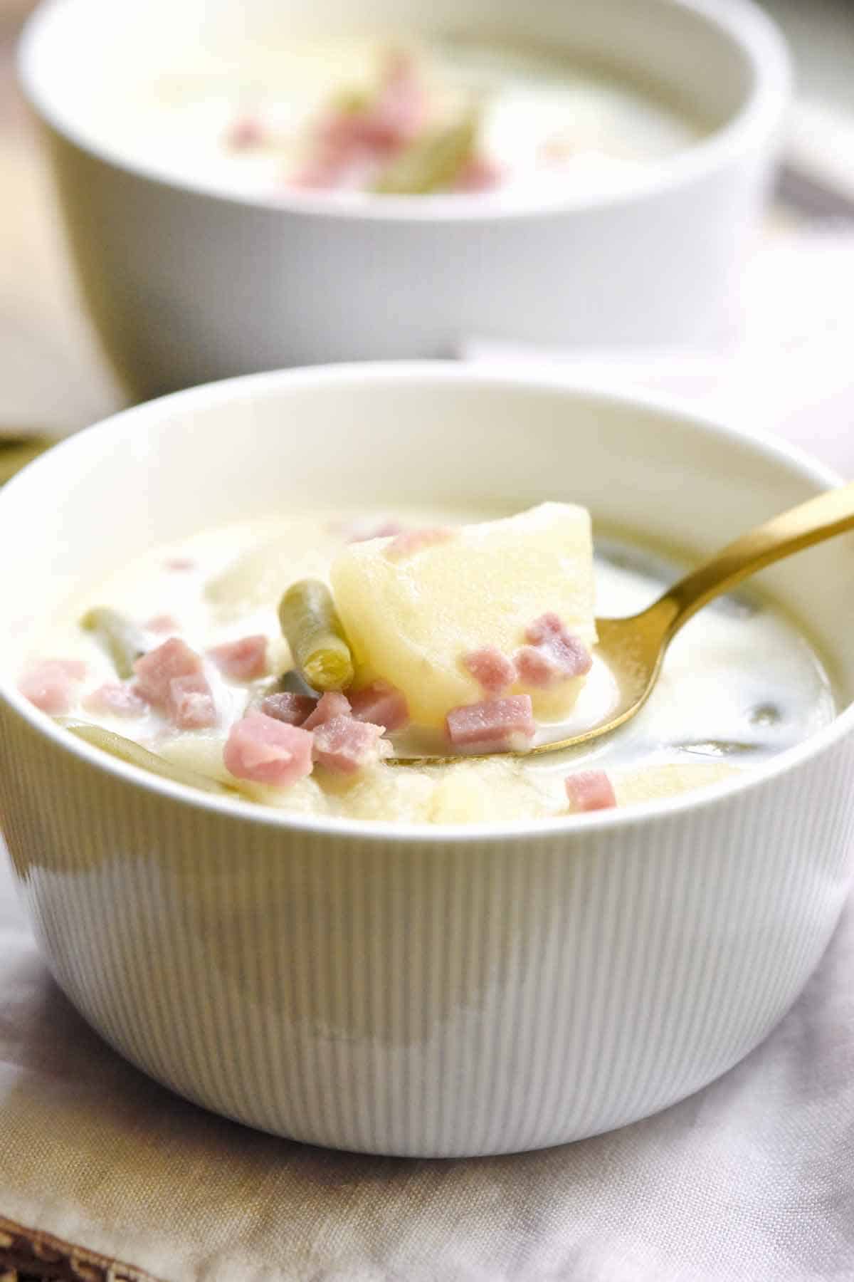 Ham Potato Green Bean Soup