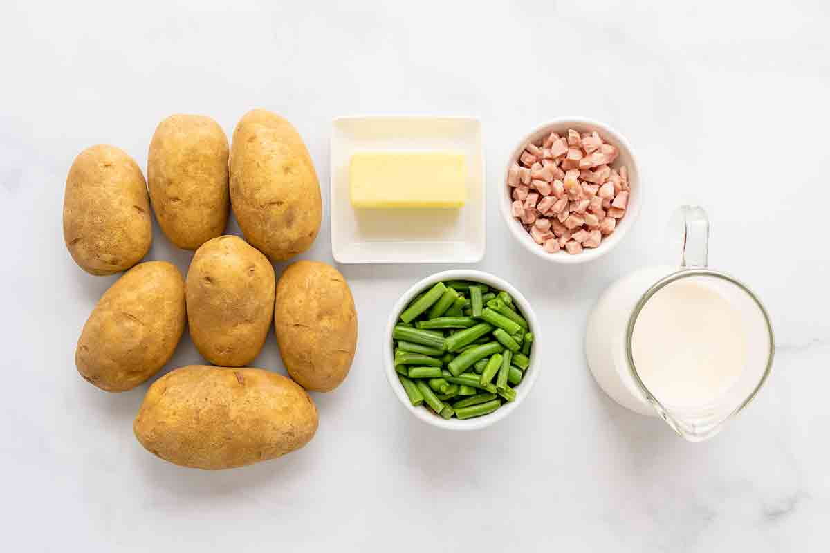Ham Green Bean and Potato Soup Ingredients