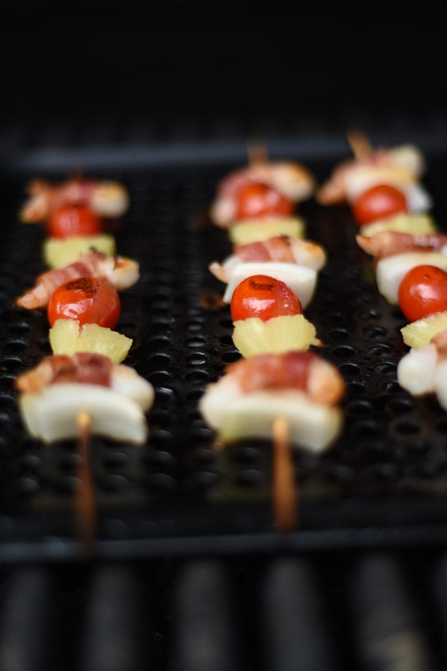Kabobs on Grill