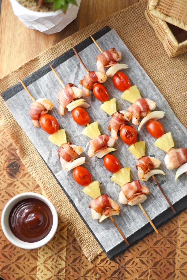 Grilled Hawaiian Shrimp Kabobs