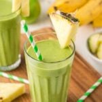 Healthy Green Smoothie in Glass
