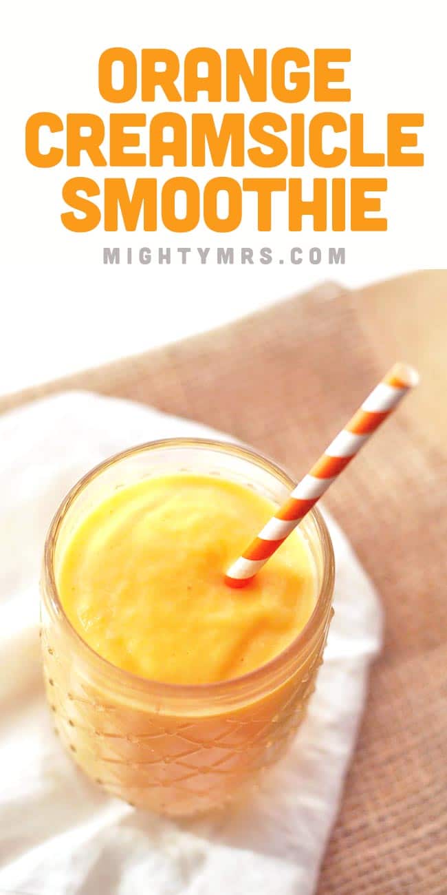 Healthy Orange Creamsicle Smoothie