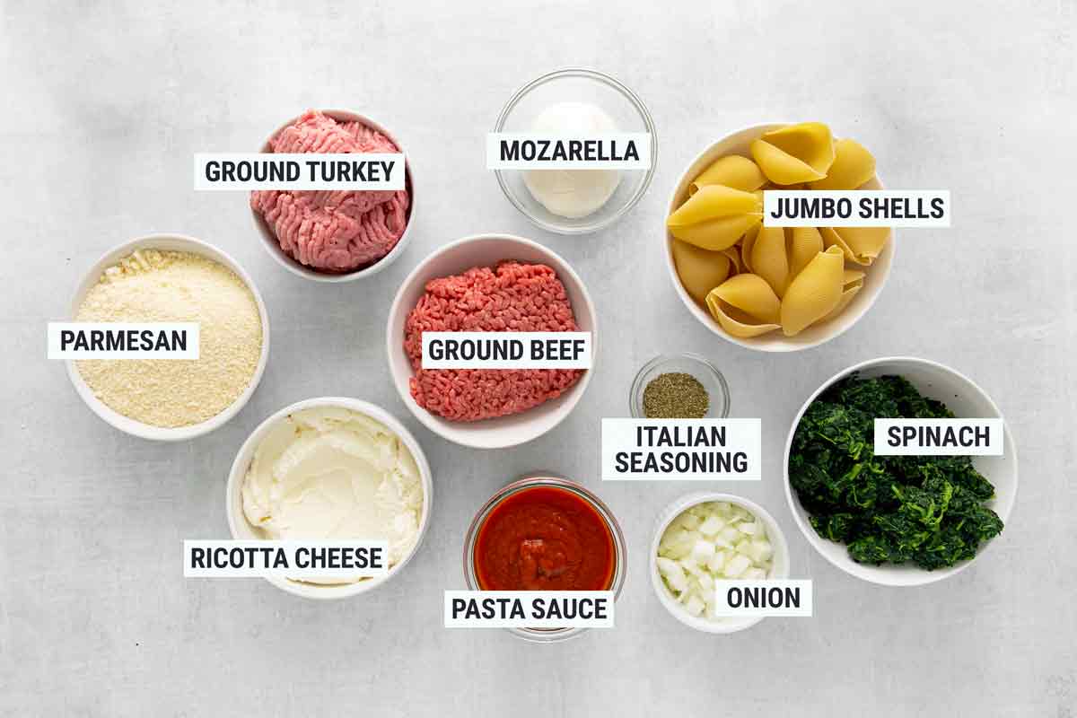 Healthy Stuffed Shells Ingredients