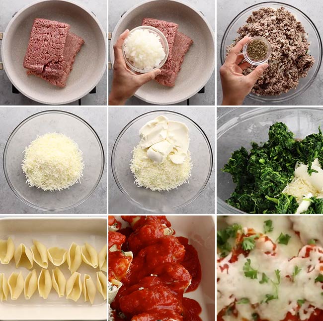 Healthy Stuffed Shells Ingredients