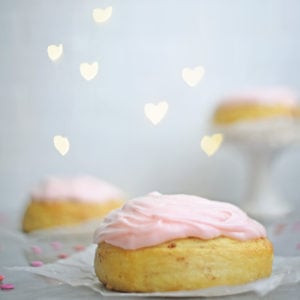 Heart-shaped Cinnamon Rolls with Cream Cheese Icing - Try these for an easy yet festive Valentine's Day breakfast!