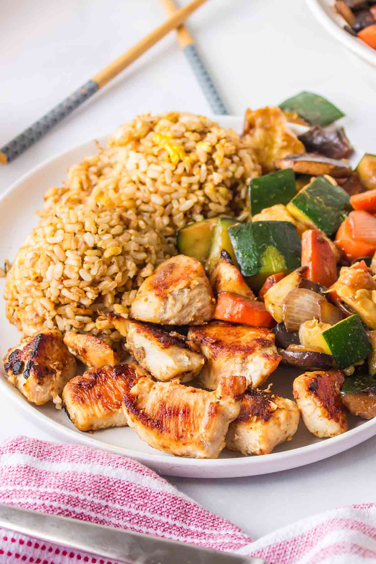 Homemade Hibachi Chicken Fried Rice