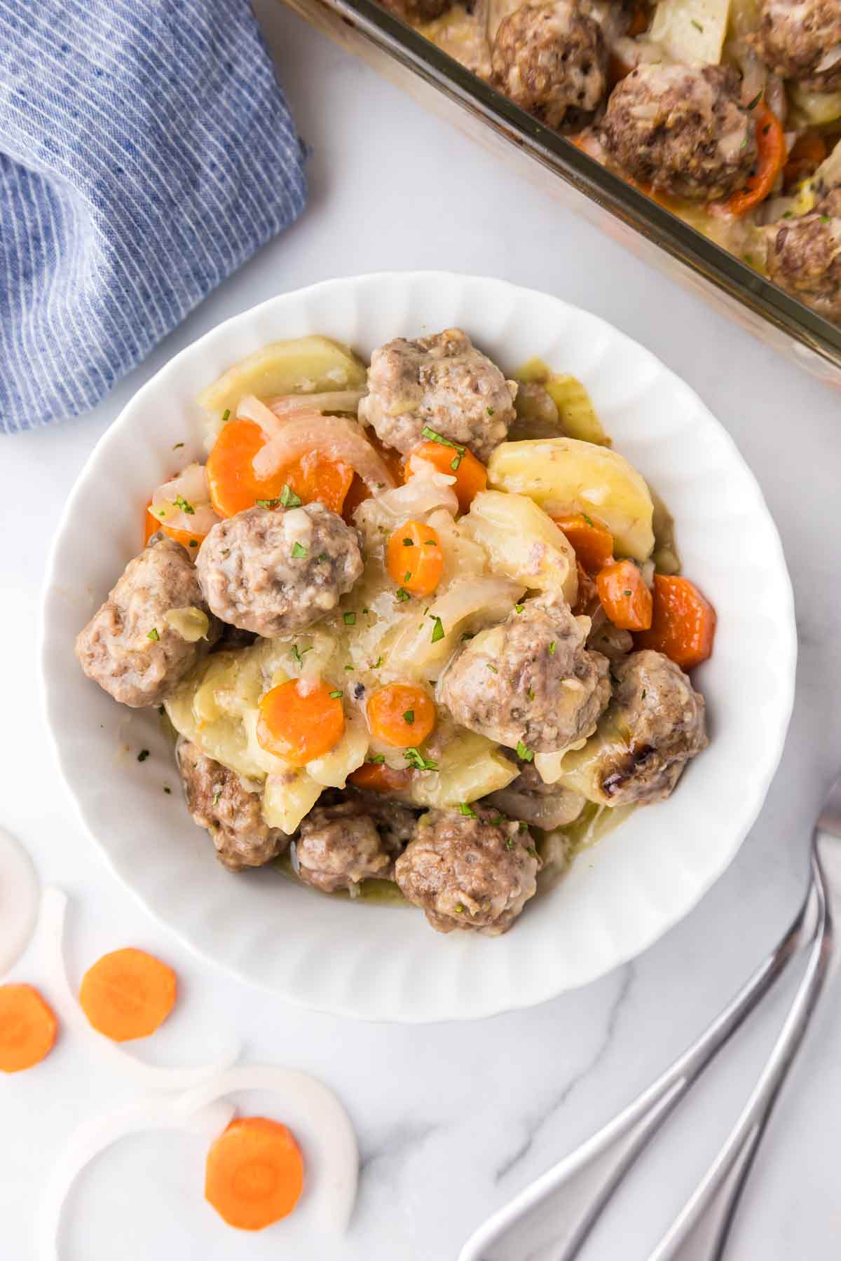 Hobo Meatball Casserole with Vegetables