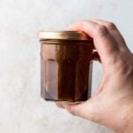 Shaking to Combine Homemade Balsamic Dressing