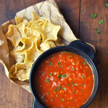 Homemade Salsa with Fresh Tomatoes