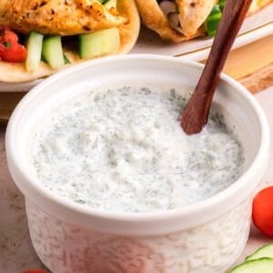 Homemade Tzatziki Sauce with Dill and Greek Yogurt