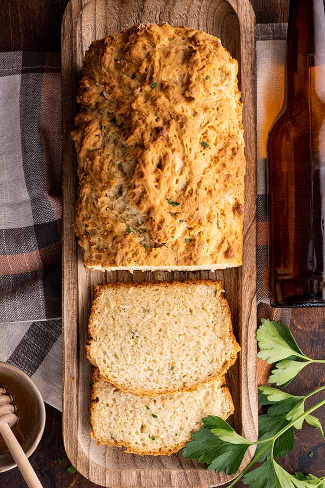 Sliced Honey Beer Bread