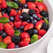 Berry Salad with Honey-Lime Dressing