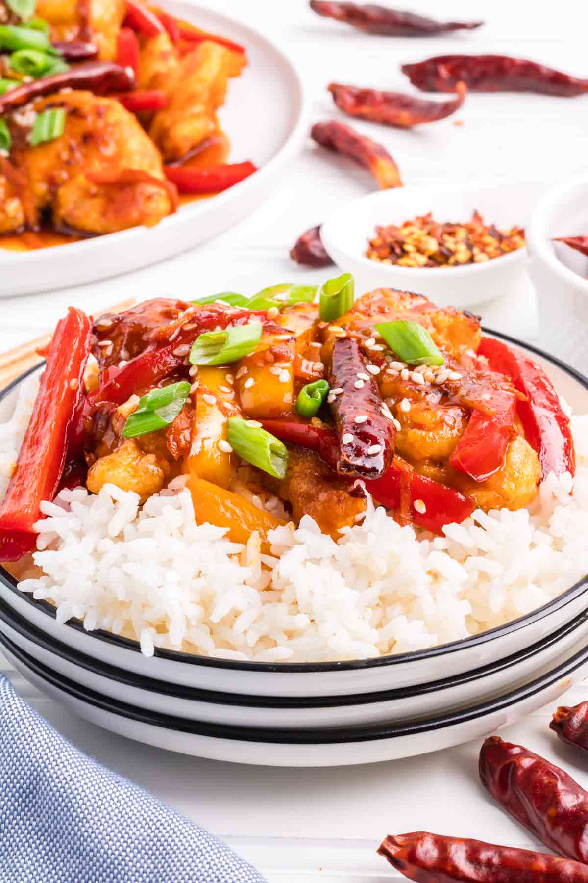 Hot and Spicy Chicken over Rice