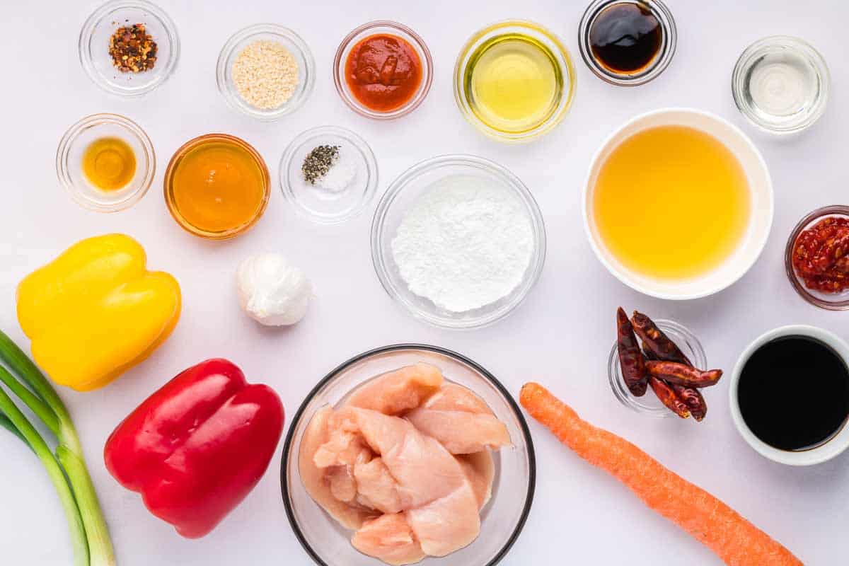 Hot and Spicy Chicken Ingredients