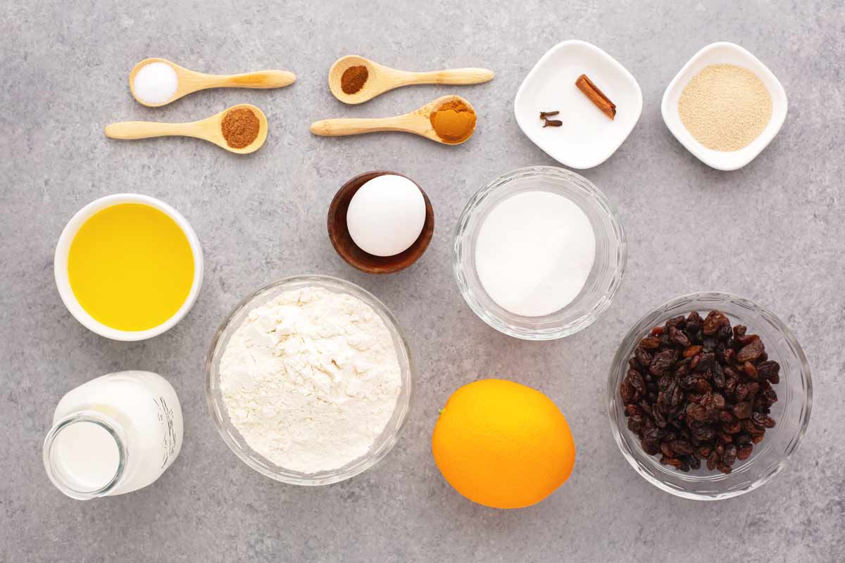 Hot Cross Buns Ingredients