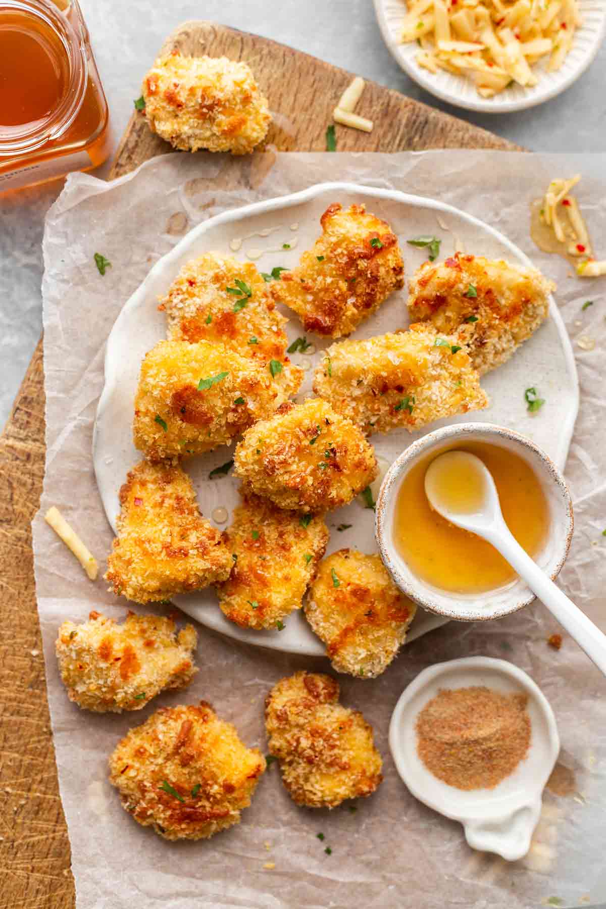 Hot Honey Baked Chicken Nuggets
