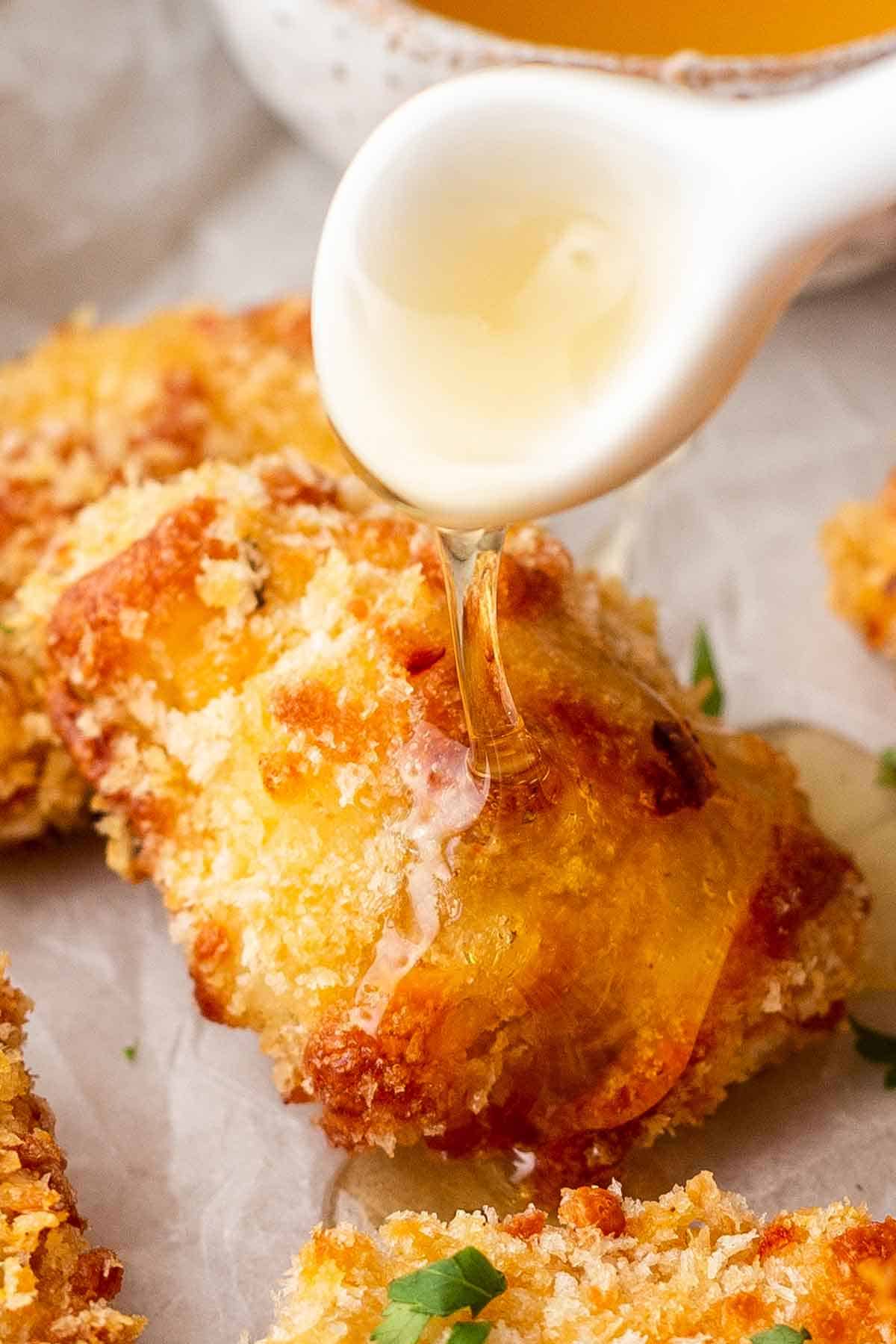 Hot Honey Chicken with Monterey Jack Cheese