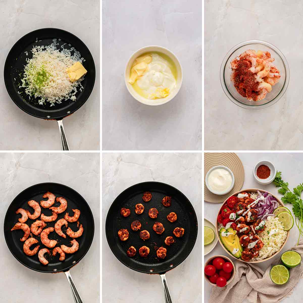 How to Make Blackened Shrimp Rice Bowl with Creamy Lime Sauce