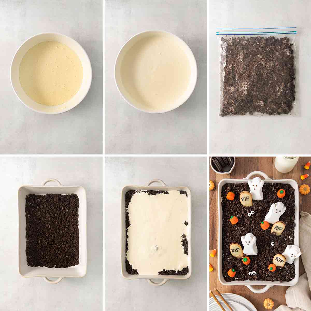 How to Make Halloween Dirt Dessert