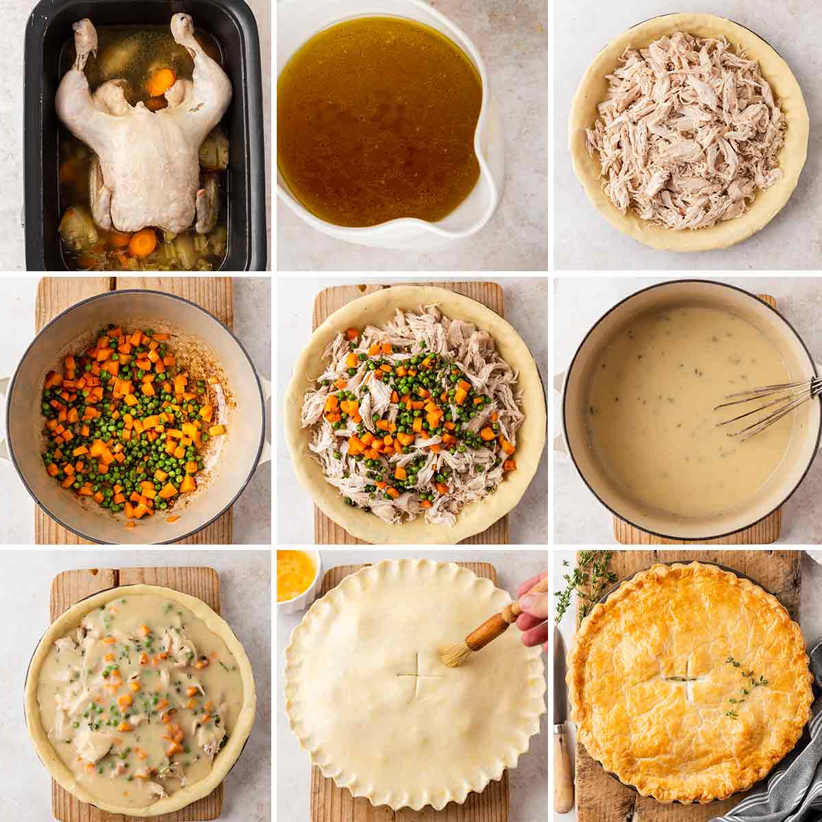 How to Make Puff Pastry Chicken Pot Pie