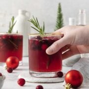 Santa Spritz Cranberry-Rosemary Cocktail