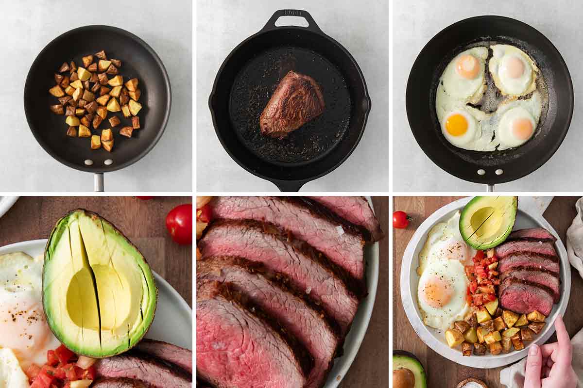 How to Make Steak and Eggs Rancheros