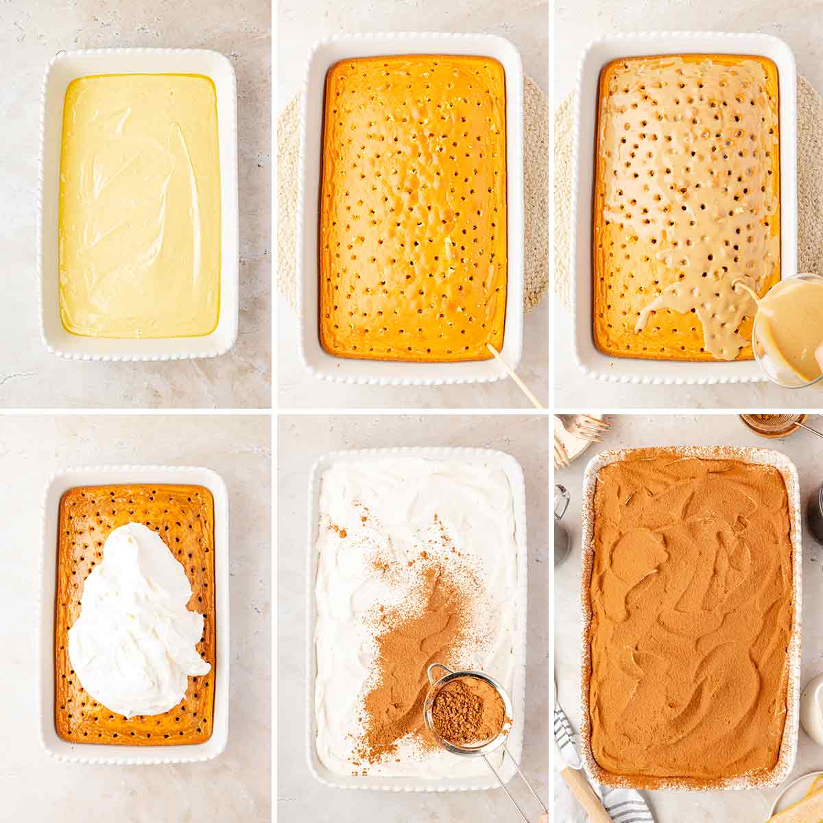 How to Make a Tiramisu Poke Cake