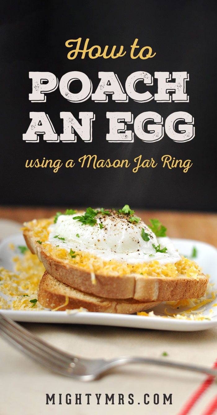 How to poach an egg using a Mason jar ring